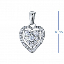 Подвеска из белого золота с бриллиантами (изготовление)