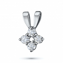 Подвеска из белого золота с бриллиантами (изготовление)