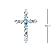 Подвеска из белого золота (изготовление) с бриллиантом