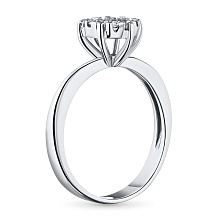 Кольцо из белого золота с бриллиантами (изготовление)