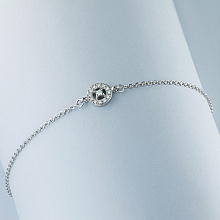 Браслет из белого золота с бриллиантами (изготовление)