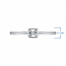 Кольцо из серебра (изготовление) с бриллиантом