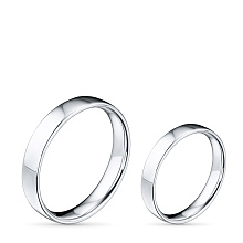 Обручальное кольцо из белого золота (изготовление)