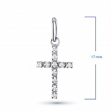 Подвеска из белого золота с бриллиантами (изготовление)