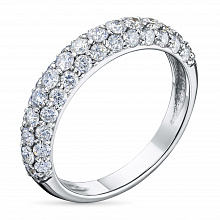 Кольцо из белого золота с бриллиантами (изготовление)