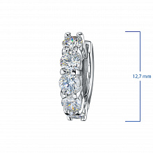 Серьги из белого золота с бриллиантами (изготовление)