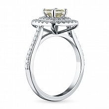 Кольцо из белого золота с бриллиантами (изготовление)