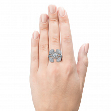 Кольцо из белого золота с бриллиантами (изготовление)