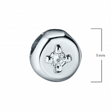 Подвеска из белого золота с бриллиантом (изготовление)