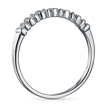 Кольцо из серебра c бриллиантами