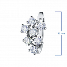 Серьги из белого золота с бриллиантами (изготовление)