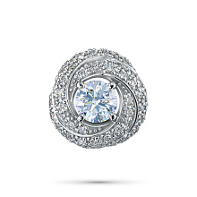 Подвеска из белого золота c бриллиантами