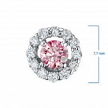 Подвеска из белого золота (изготовление) с бриллиантами