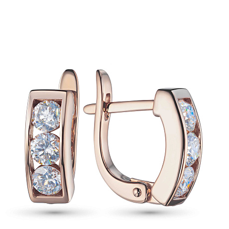 Серьги из красного золота