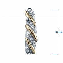 Серьги из белого золота с бриллиантами (изготовление)