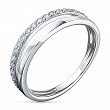 Кольцо из белого золота (изготовление) с бриллиантами