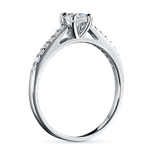 Кольцо из белого золота c бриллиантами