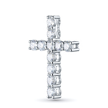 Подвеска из белого золота (изготовление) с бриллиантом