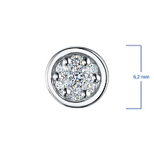 Подвеска из серебра c бриллиантами