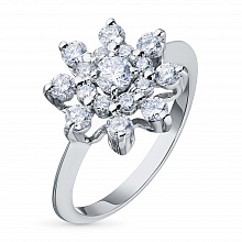 Кольцо из белого золота с бриллиантами (изготовление)