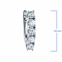 Серьги из белого золота с бриллиантами (изготовление)