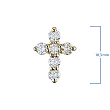 Подвеска из желтого золота c бриллиантами