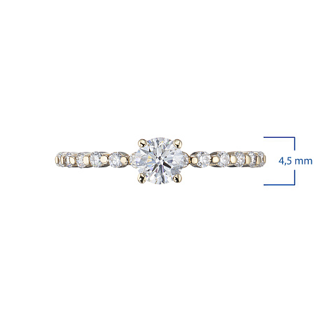 Кольцо из желтого золота