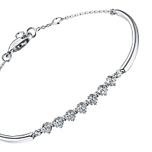 Браслет из серебра c бриллиантами