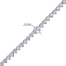 Браслет из красного золота с бриллиантами (изготовление)
