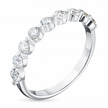 Кольцо из белого золота с бриллиантами (изготовление)