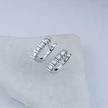 Серьги из белого золота с бриллиантами (изготовление)