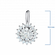 Серьги из белого золота с бриллиантами (изготовление)