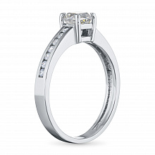 Кольцо из белого золота с бриллиантами (изготовление)