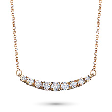 Колье из желтого золота с бриллиантами