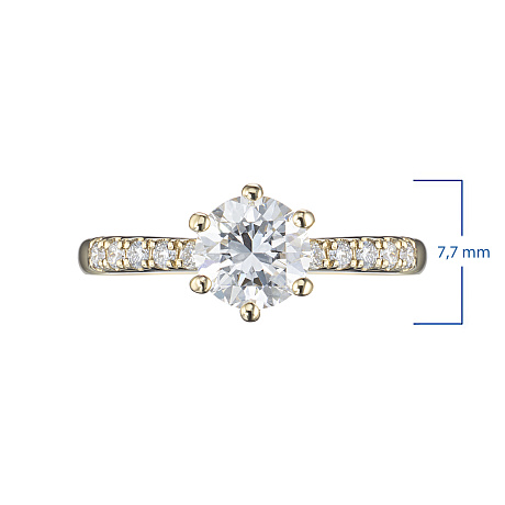 Кольцо из желтого золота