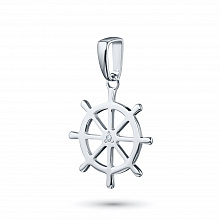 Подвеска из серебра с бриллиантом (изготовление)