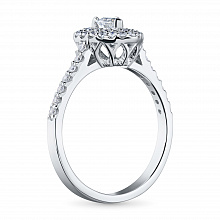 Кольцо из белого золота с бриллиантами (изготовление)