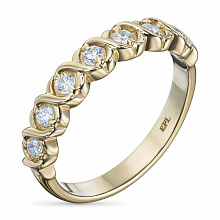 Кольцо из желтого золота с бриллиантами (изготовление)