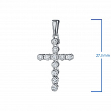 Подвеска из белого золота с бриллиантами (изготовление)