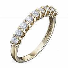 Кольцо из желтого золота с бриллиантом (изготовление)