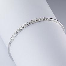 Браслет из белого золота с бриллиантами (изготовление)