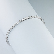 Браслет из белого золота с бриллиантами (изготовление)