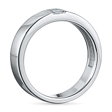 Кольцо из белого золота с бриллиантом