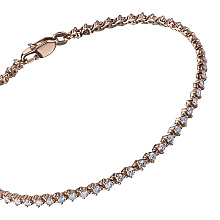 Браслет из красного золота c бриллиантами