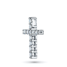 Подвеска из белого золота c бриллиантами