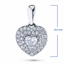 Подвеска из белого золота с бриллиантами (изготовление)