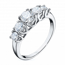 Кольцо из белого золота с бриллиантами (изготовление)