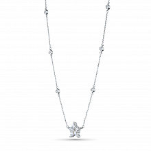 Колье из белого золота с бриллиантами (изготовление)