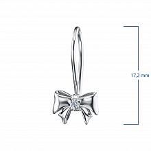 Серьги из белого золота с бриллиантами (изготовление)