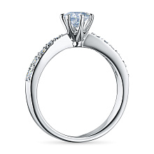 Кольцо из белого золота c бриллиантами